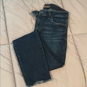 Joe’s raw hem skinny jeans